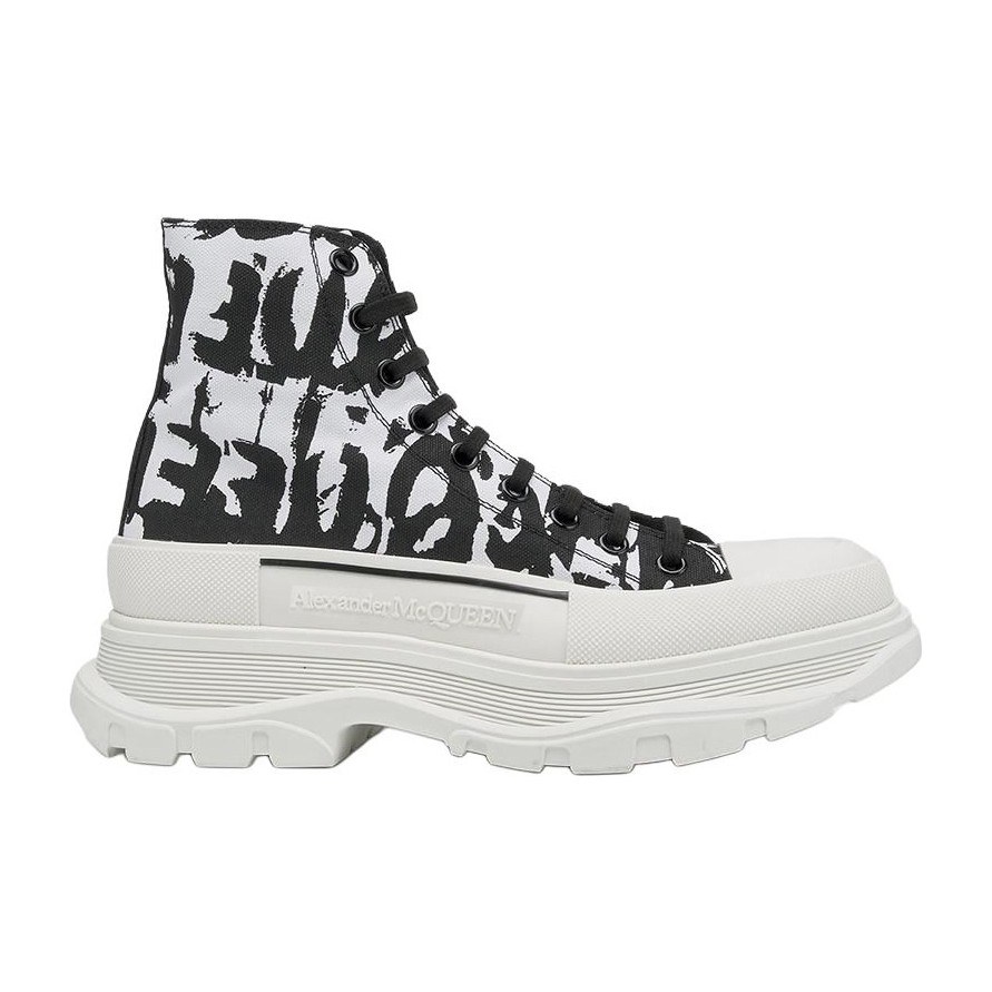 Alexander McQueen Tread Slick Graffiti White