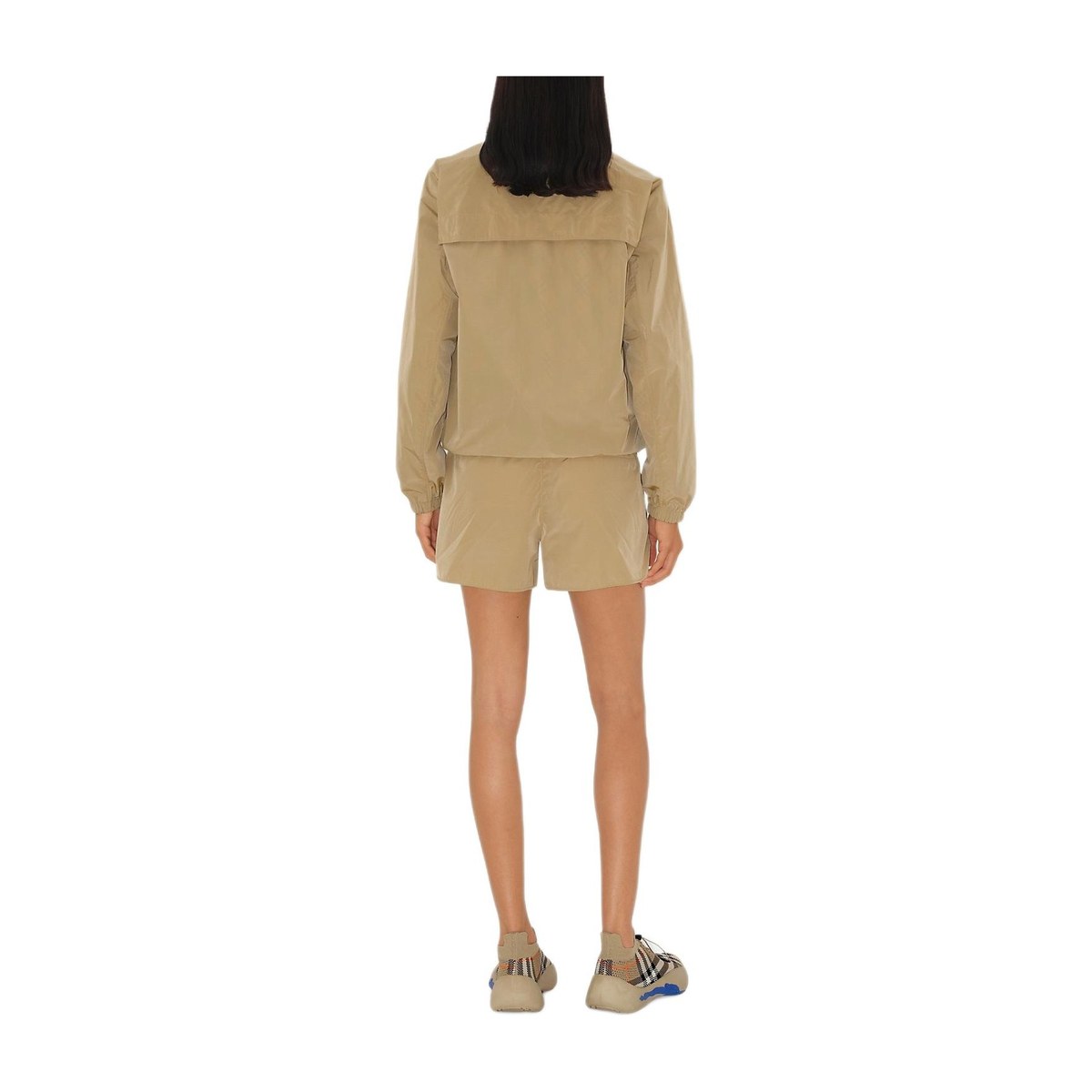 Burberry SS25 Logo Badge Zip Jacket Khaki