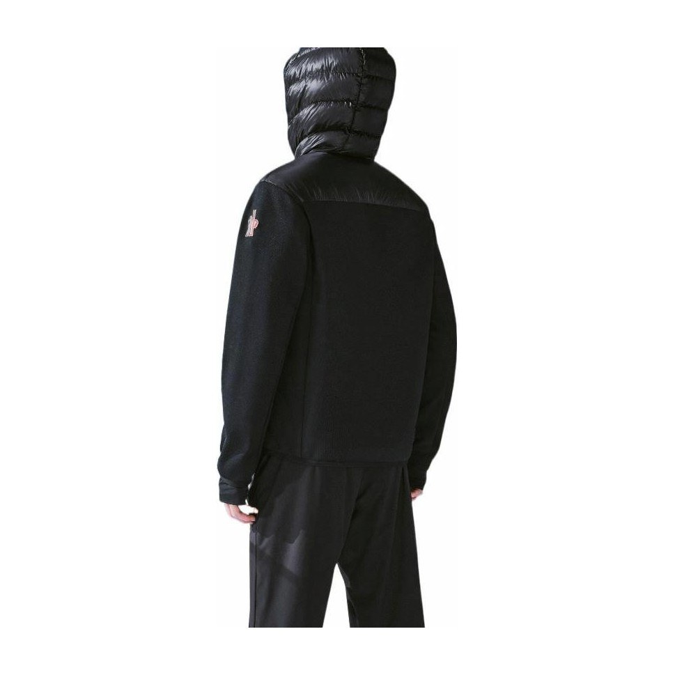 Moncler SS22 Hooded Knit Sweater Black