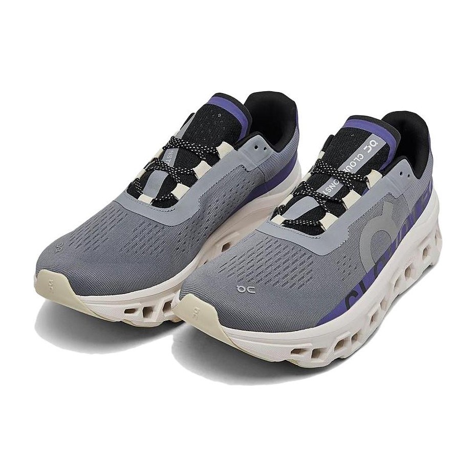 On Cloudmonster Grey Purple
