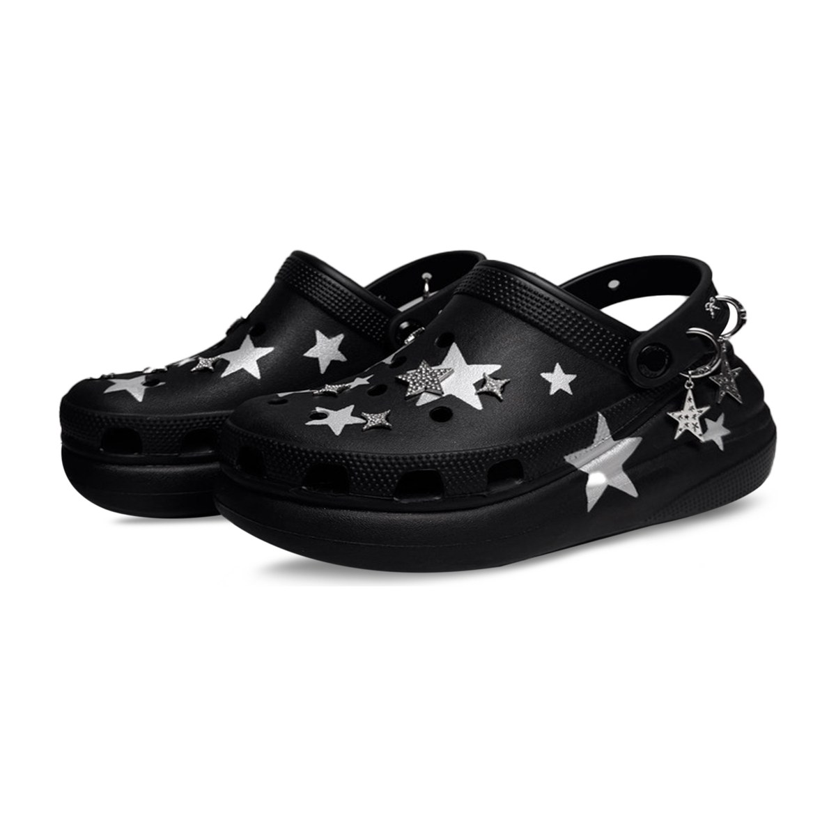 Crocs Crush Clog Black Silver