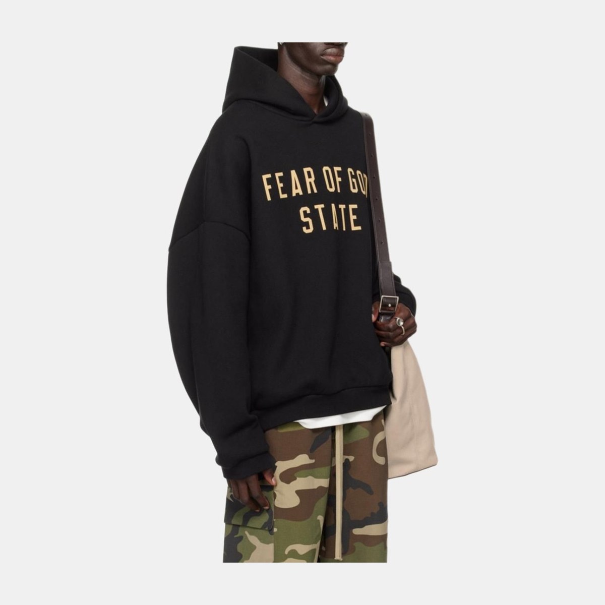 Fear of God Essentials Fleece Hoodie Obsidian Black