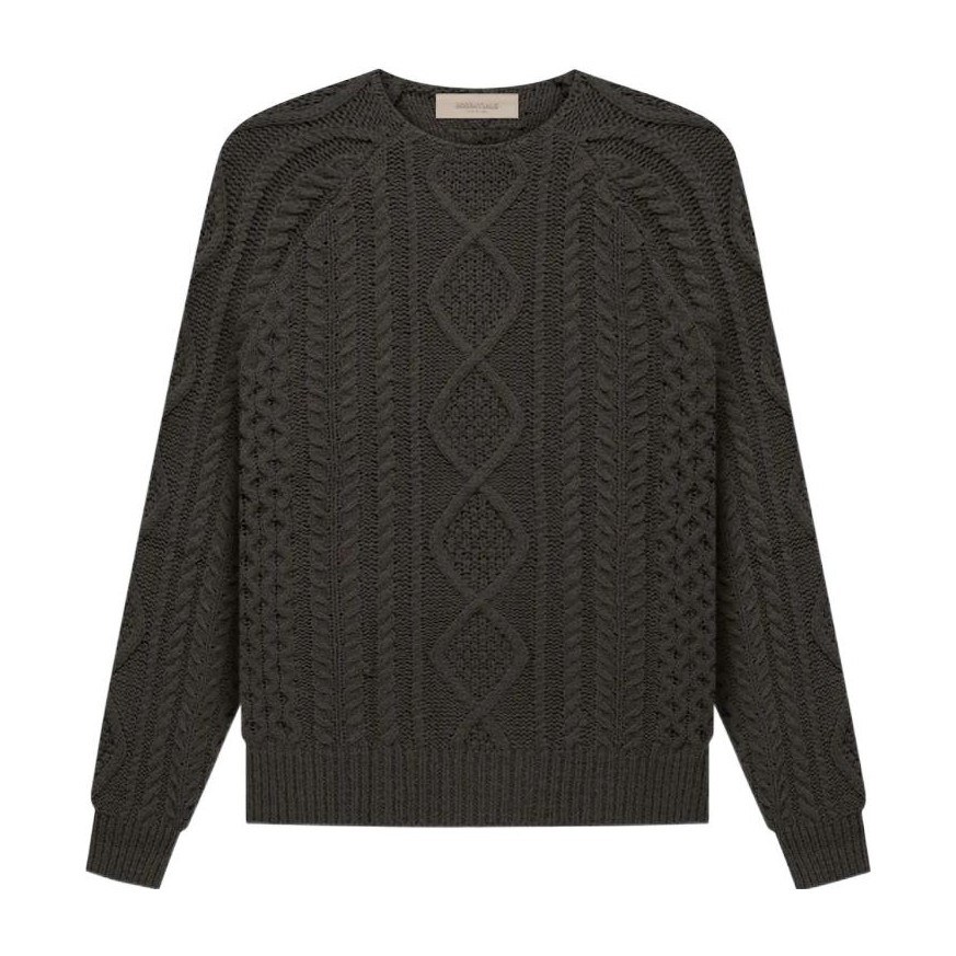 Fear of God Essentials Cable Knit Off Black
