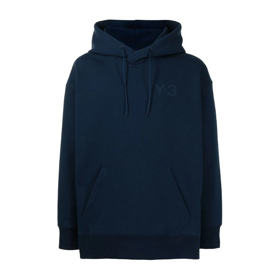 Y-3 FW21 Logo Hoodie Navy