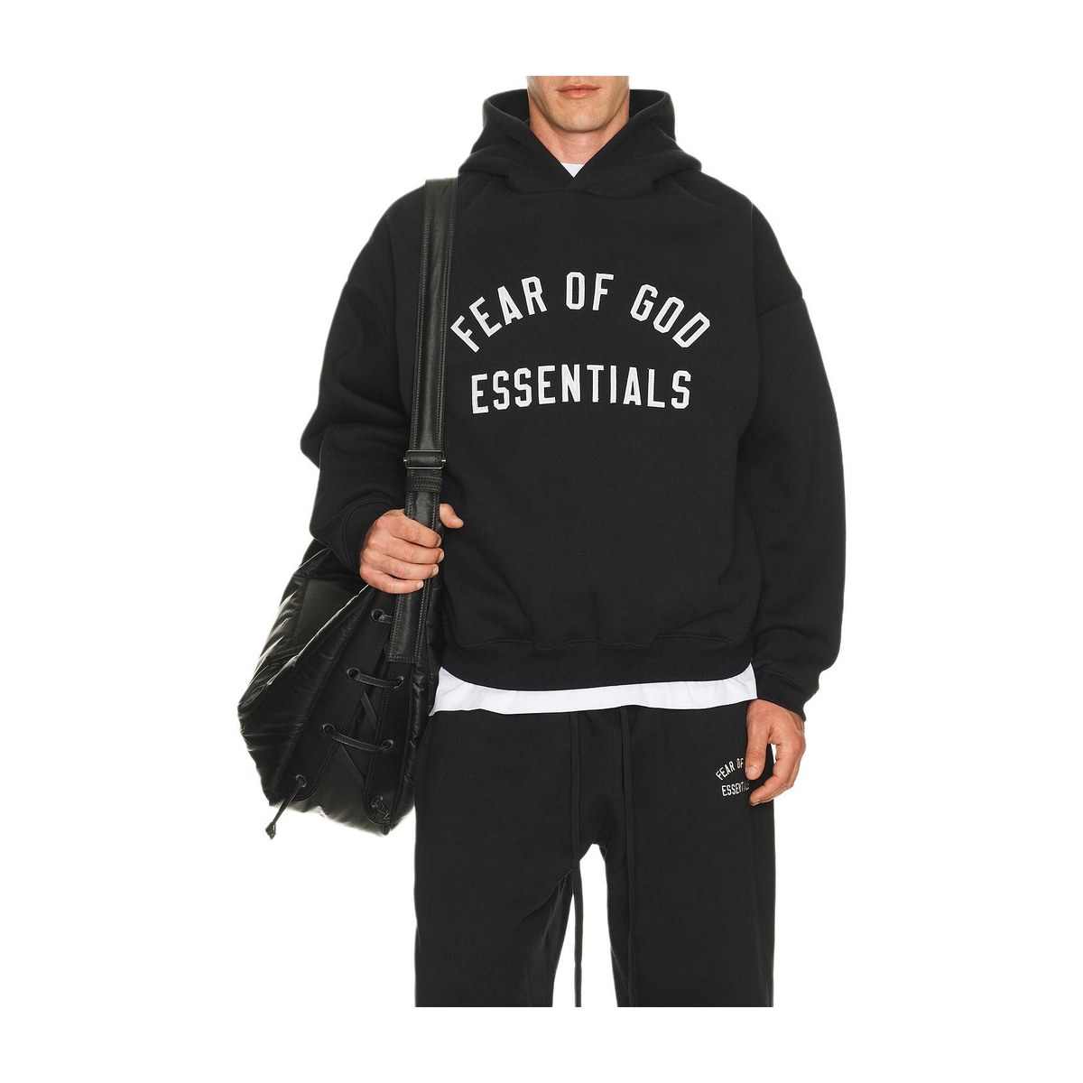 Essentials SS26 90'S HOODIE VINTAGE BLACK