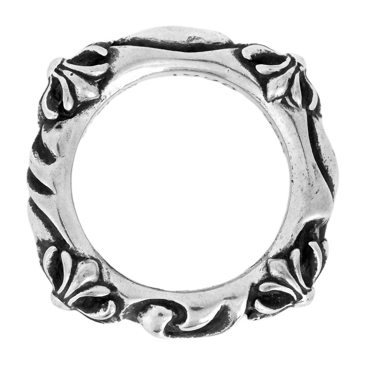 Chrome Hearts Cross Motif Ring Silver