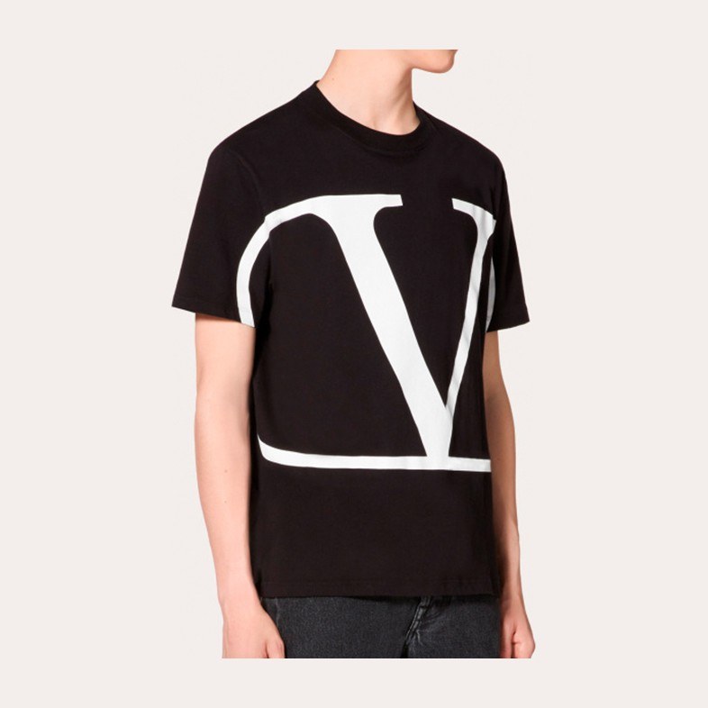 Valentino V Logo Black