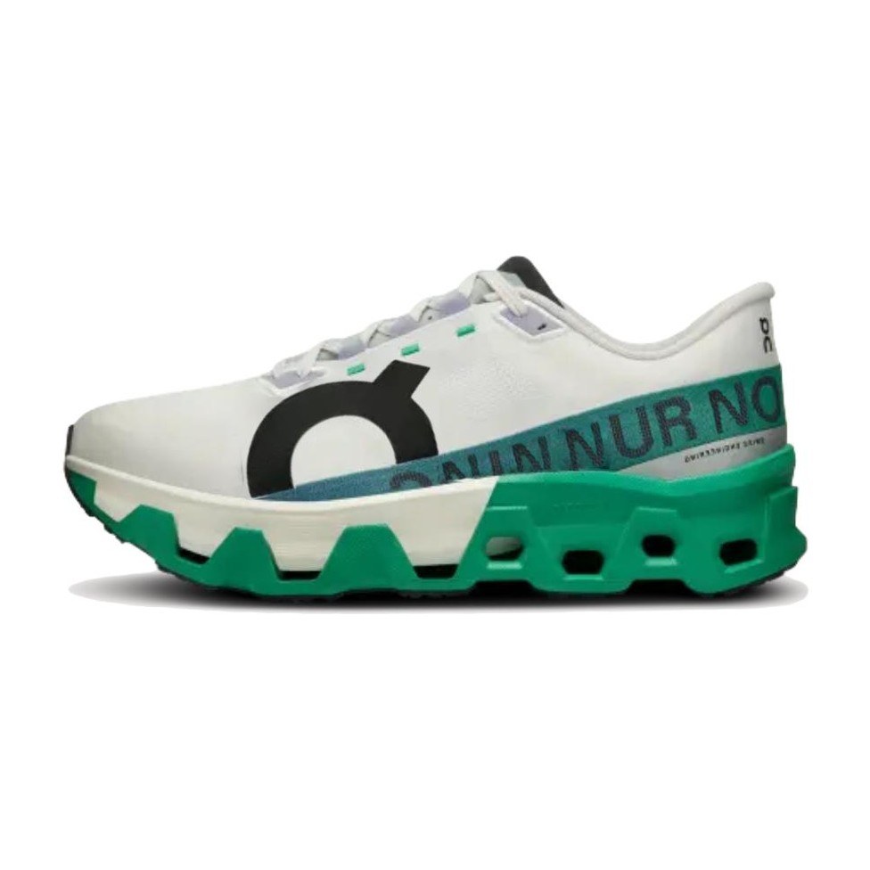 On Cloudmonster White Green