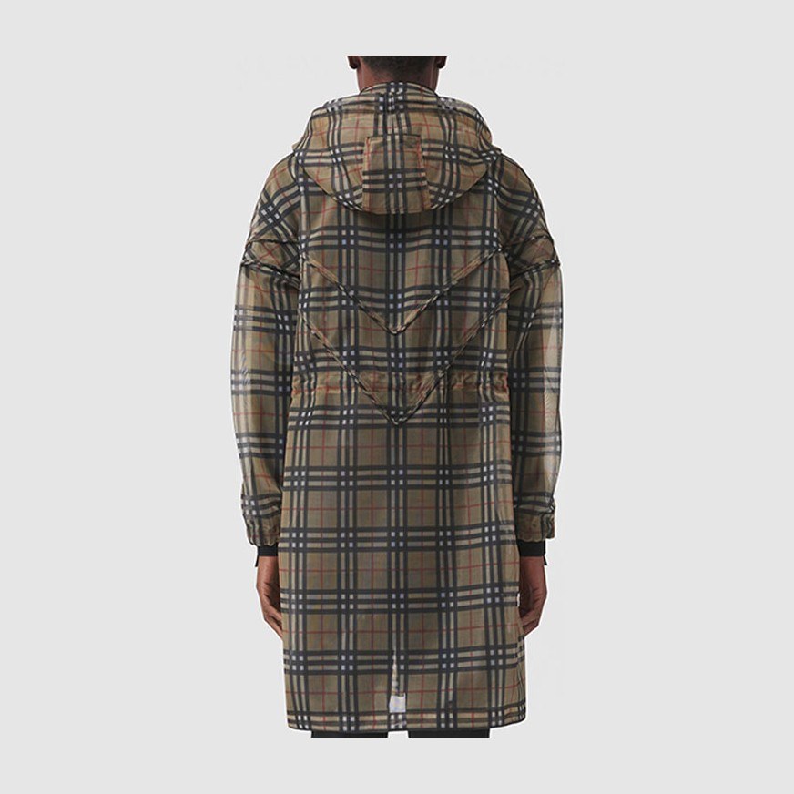 Burberry Vintage Check Hooded Coat