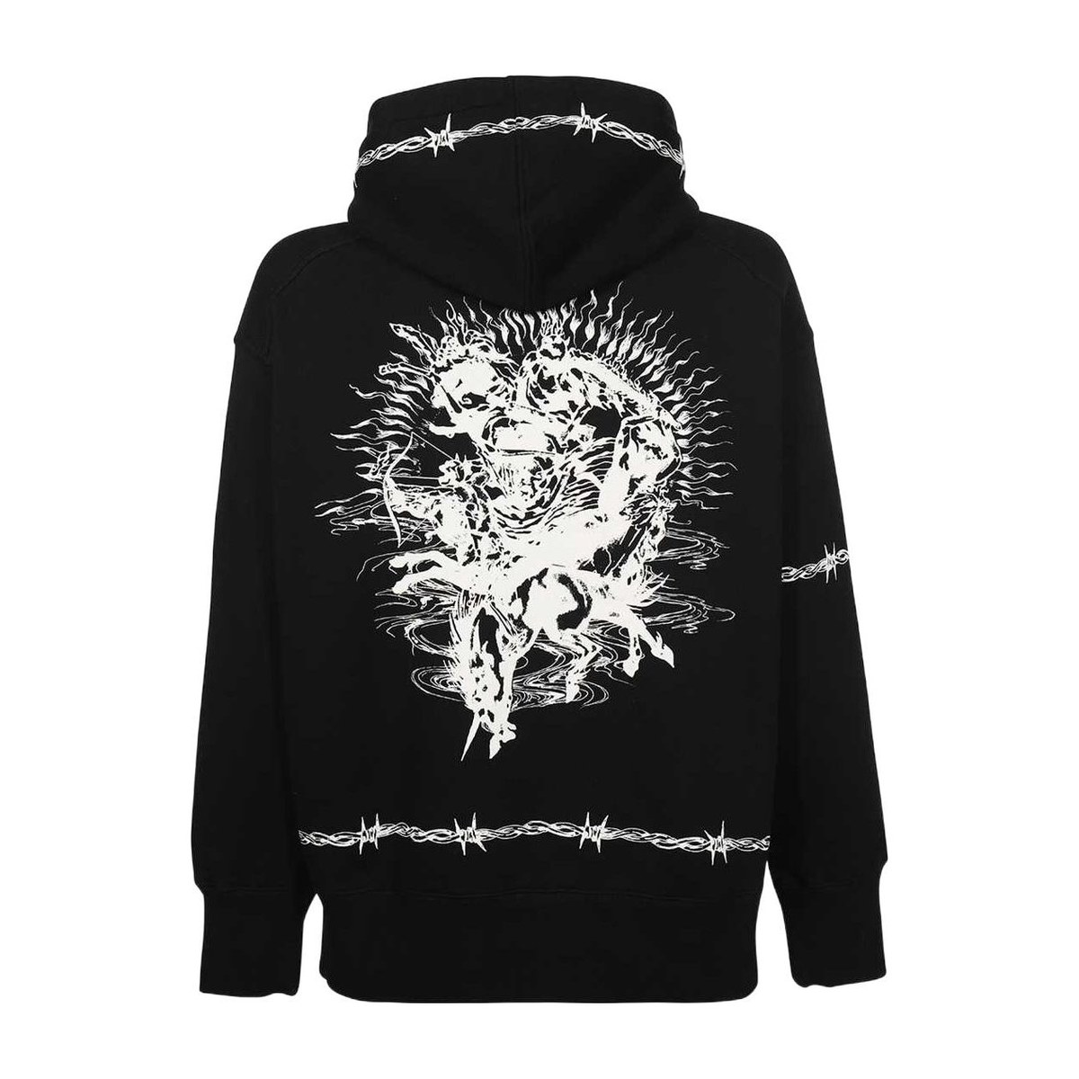 Givenchy SS21 Gothic Logo Hoodie Black