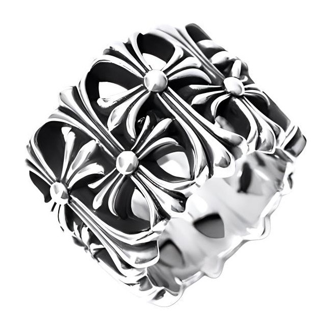 Chrome Hearts Cross Ring Silver