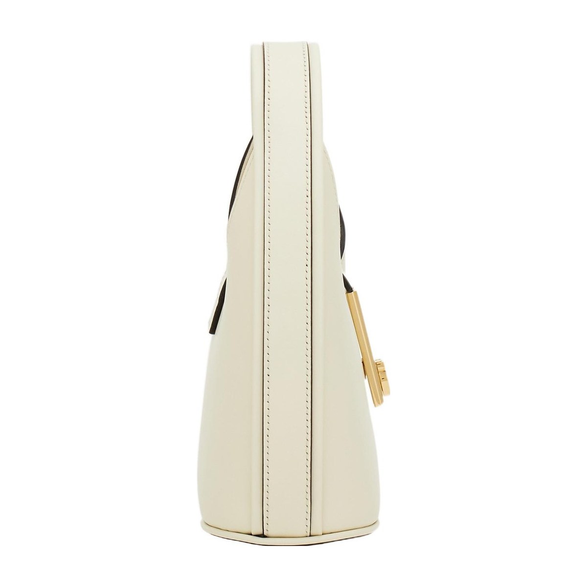 Ferragamo Gancini Mini Bag White