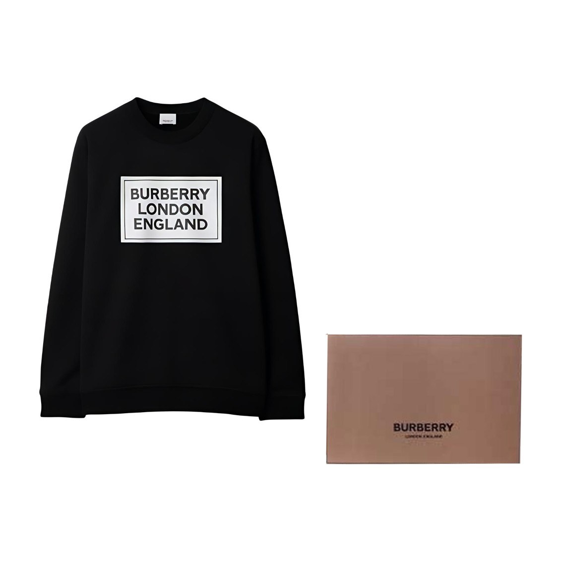 Burberry SS24 Logo Crewneck Sweatshirt Black