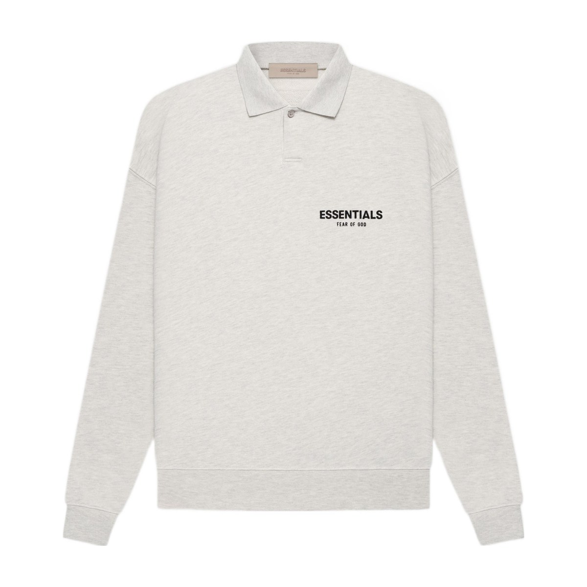 Fear of God Essentials LS Polo Light Oatmeal