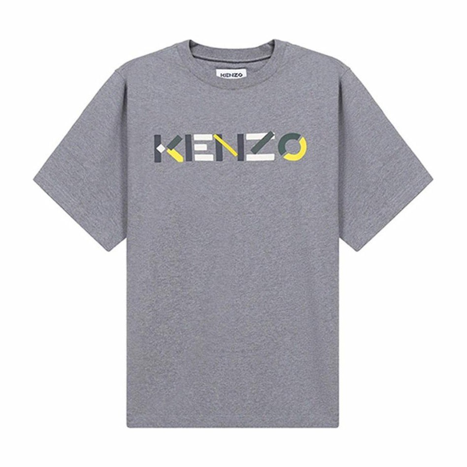 KENZO Logo Crewneck T-Shirt Grey