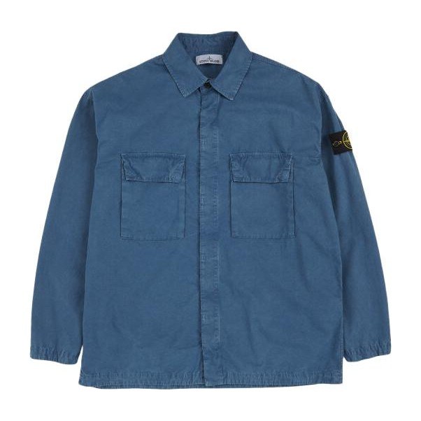 Stone Island SS23 Long Sleeve Shirt Lake Blue