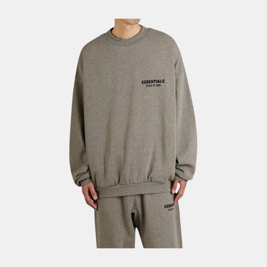 Fear of God Essentials FW24 Holiday Core Crewneck Deep Fog Grey