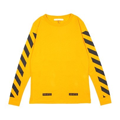 OFF-WHITE Long Sleeve Tee Yellow