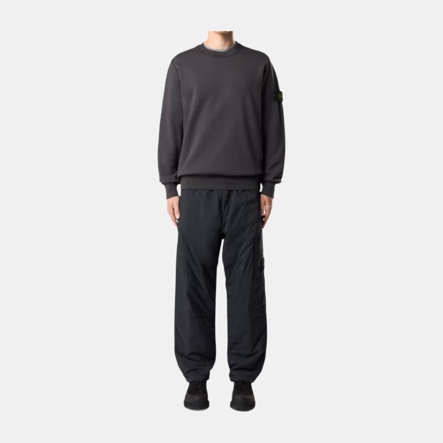 Stone Island Crew Neck Sweatshirt Lead Grey