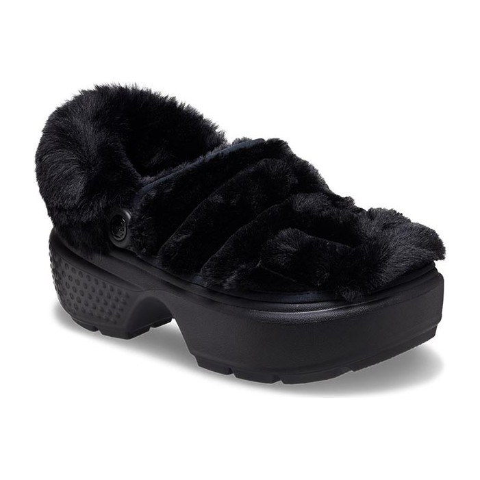 Crocs Snow Lodge Fuzz Clog Black