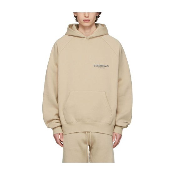 Fear of God Essentials Pullover Hoodie Beige Linen