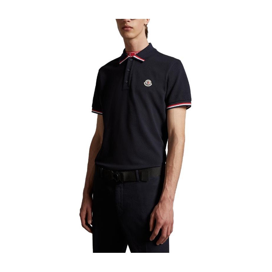 Moncler SS23 Polo Shirt Navy