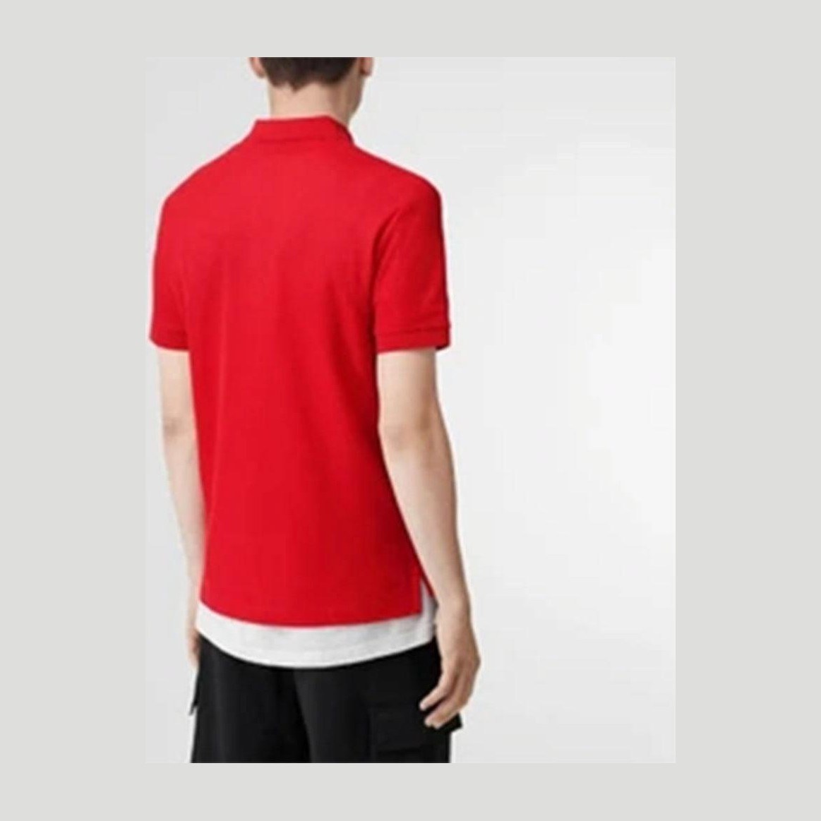 Burberry Polo Shirt Bright Red