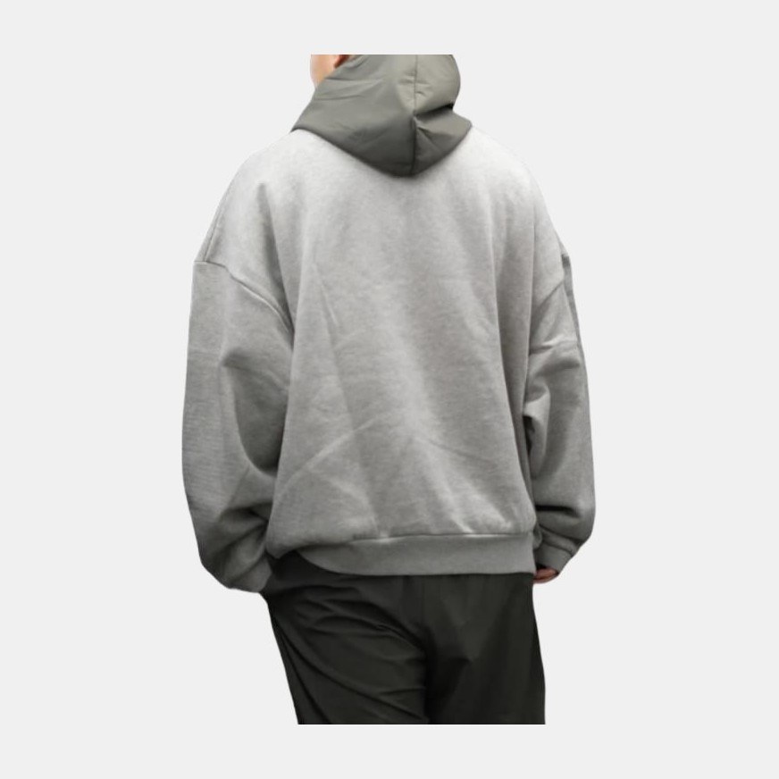 Fear of God Essentials SS24 Nylon Fleece Hoodie Dark Heather Oatmeal