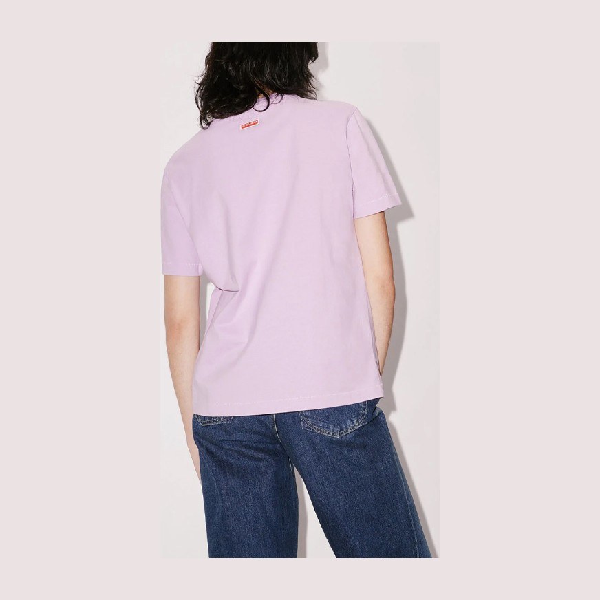 KENZO BOKE SS23 Floral Letter Print Tee Lavender