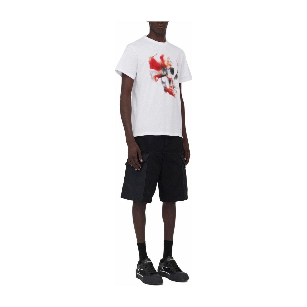 Alexander McQueen Obscured Skull T-Shirt T