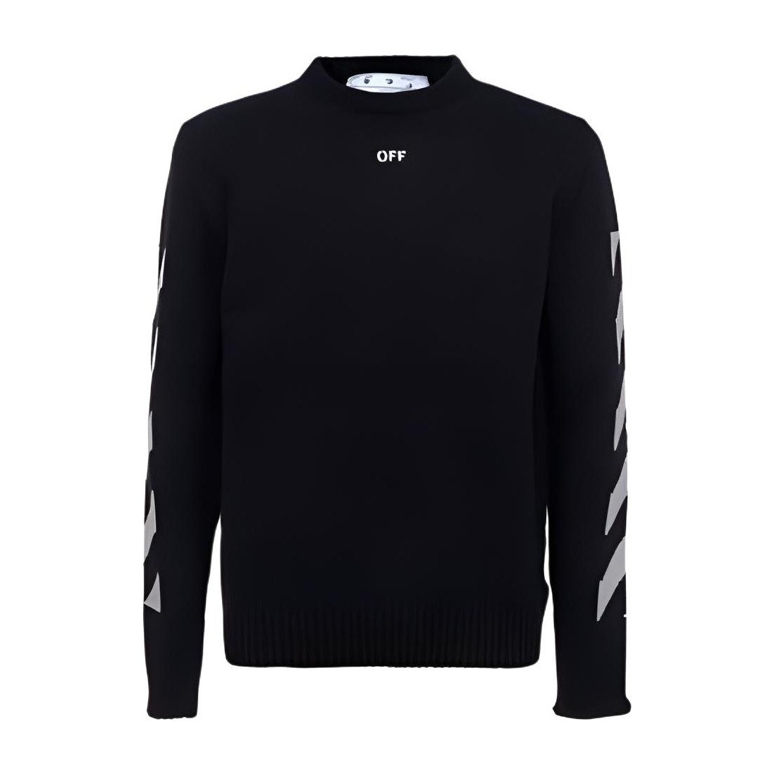 OFF-WHITE SS21 Logo Crewneck Sweater Black