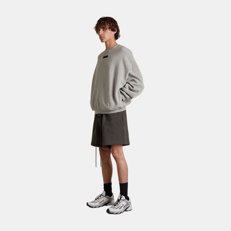 Fear of God Essentials SS24 Crewneck Sweater Dark Heather Oatmeal
