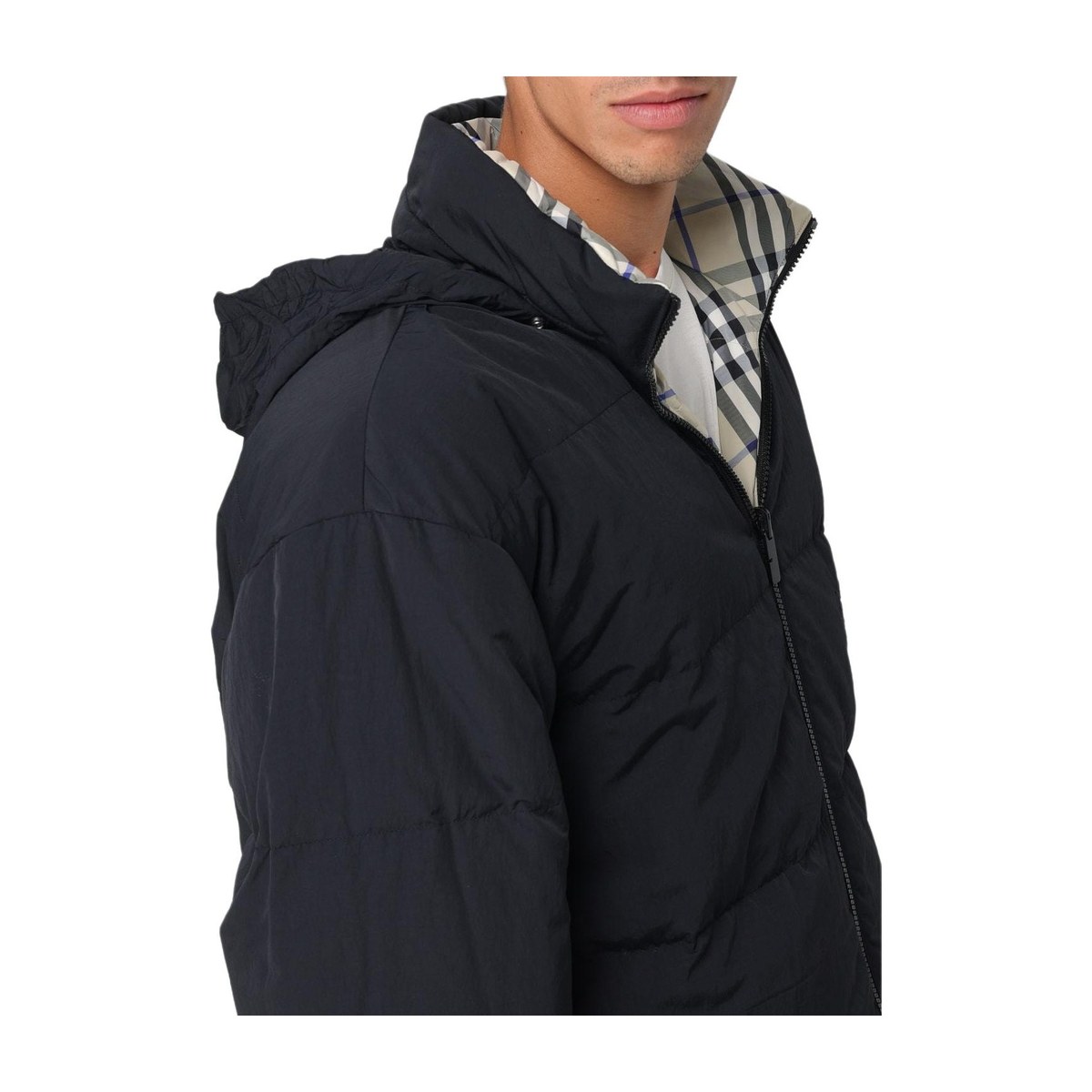 Burberry Reversible Hooded Jacket Beige
