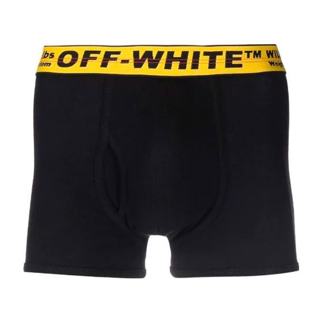OFF-WHITE Logo Print Boxer Briefs 3-Pack Black