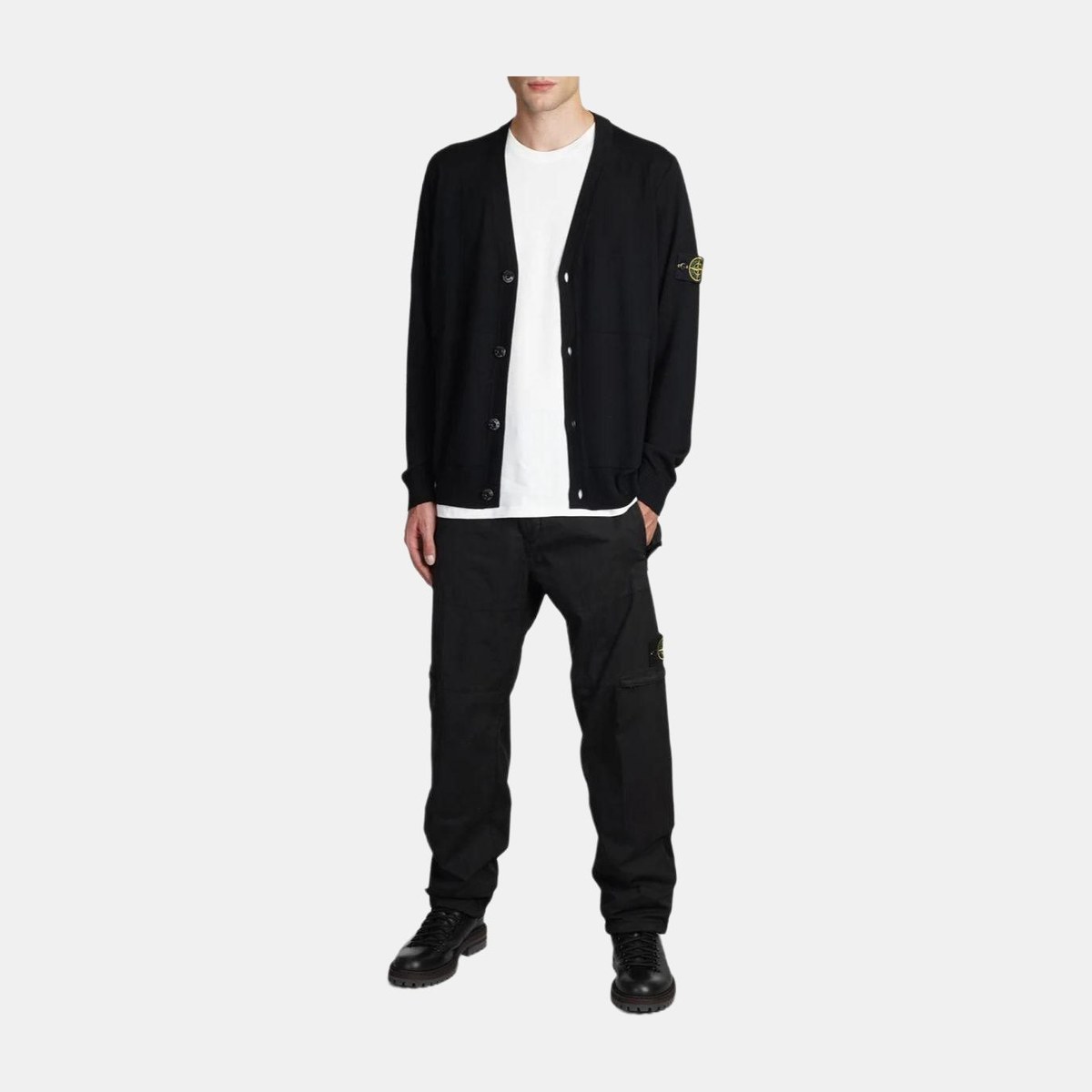 Stone Island Cardigan Black