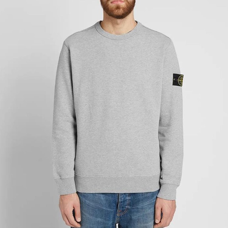 Stone Island Garment Dyed Crewneck Sweatshirt Grey