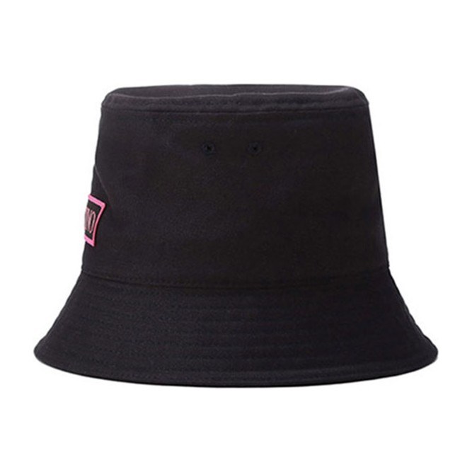 Valentino Cotton Appliqué Bucket Hat Black