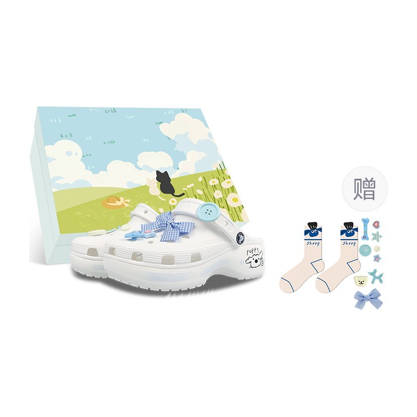 Crocs Classic Clog White Blue