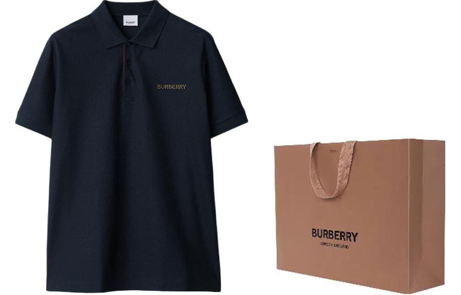 Burberry SS24 Logo Polo Navy
