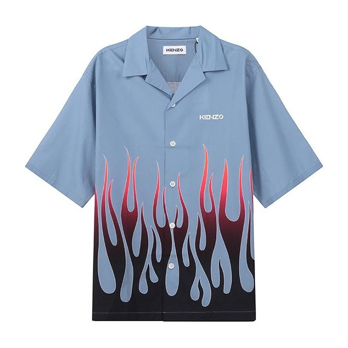 KENZO FW22 Flame Print Short Sleeve Shirt