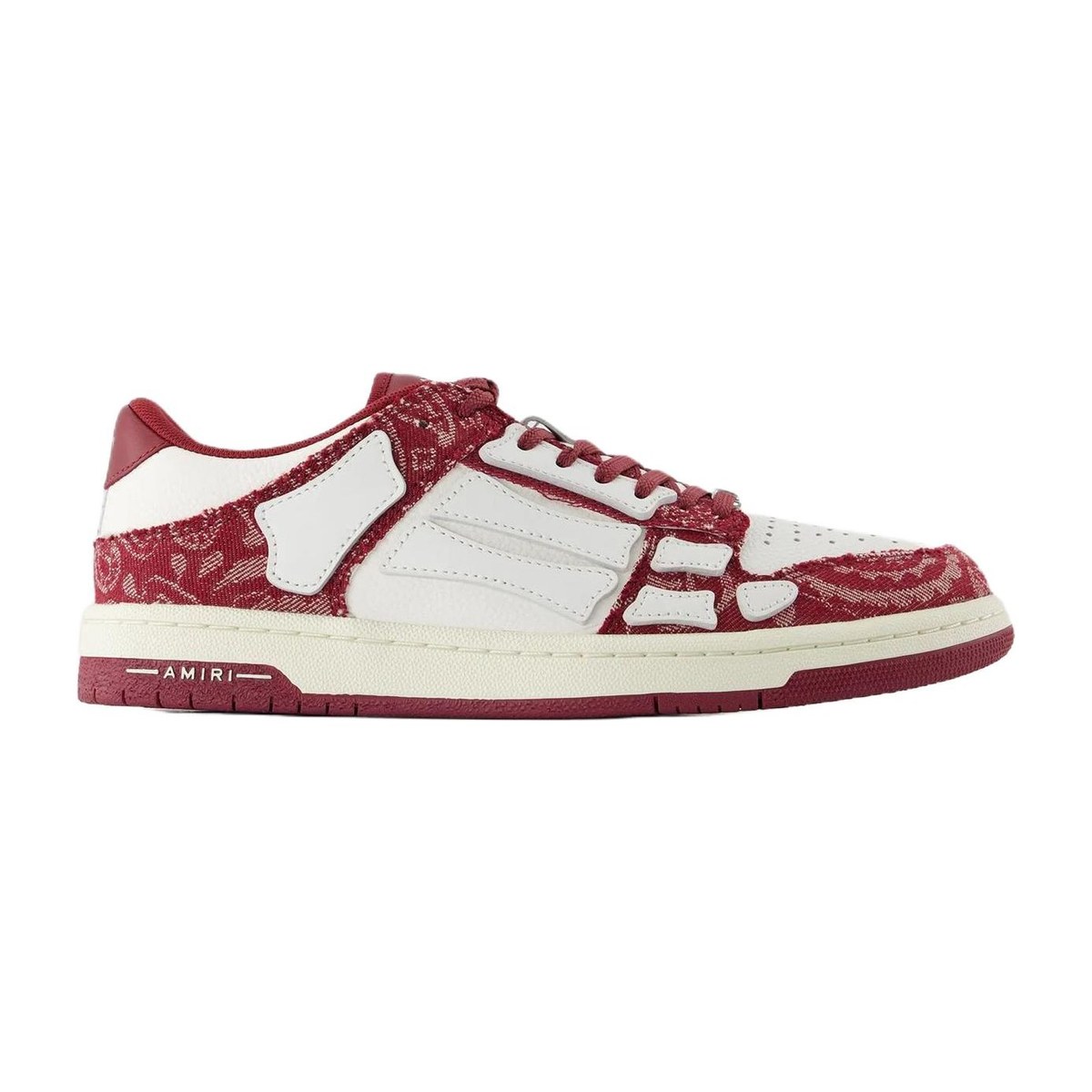 AMIRI Skel-Top Low White Red