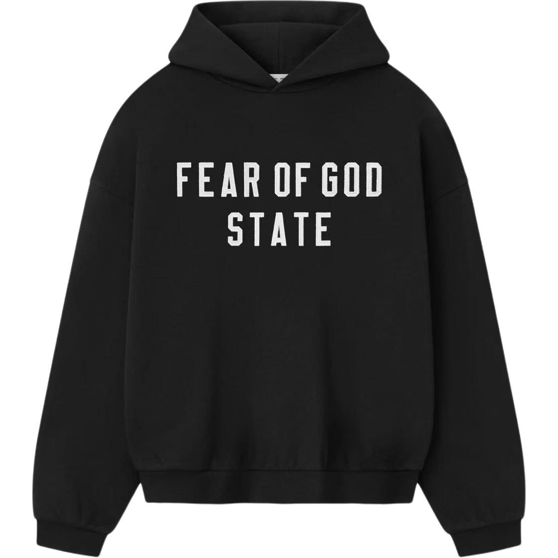 Fear of God Essentials 90S Fit Hoodie Jet Black