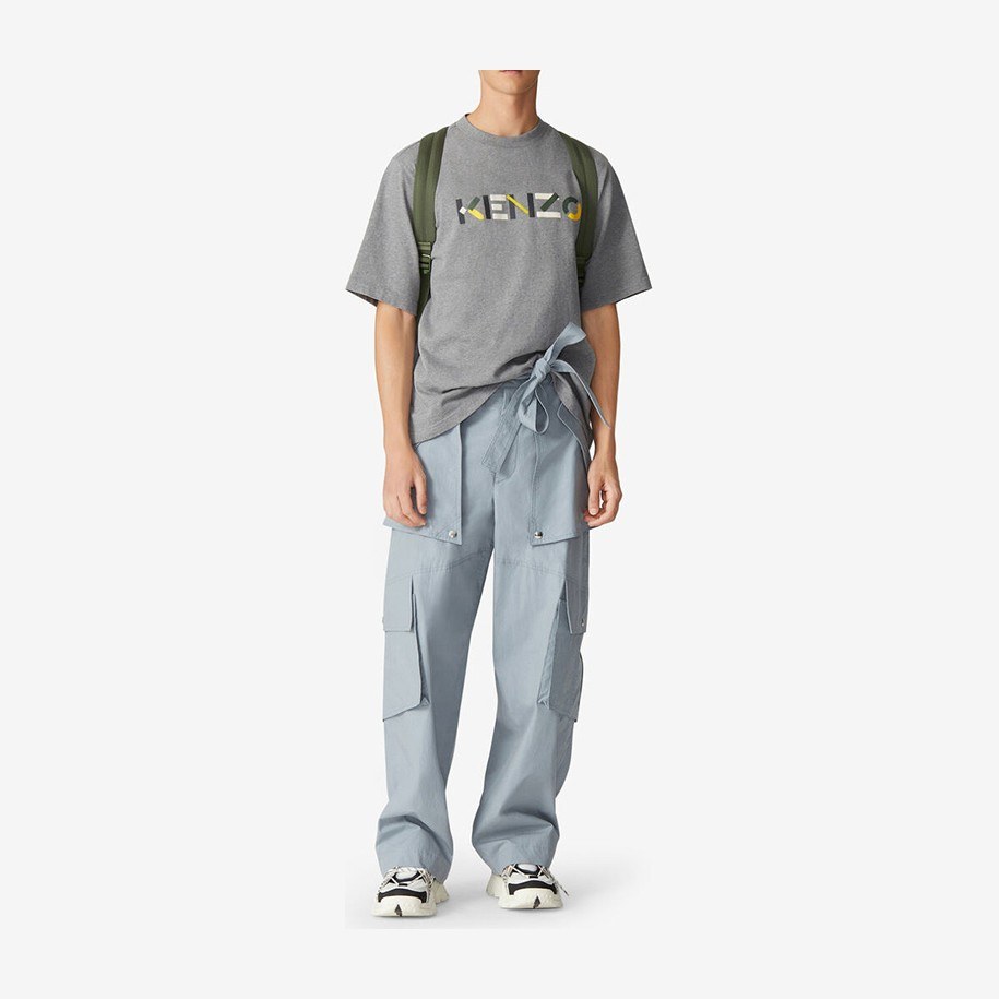 KENZO Logo Crewneck T-Shirt Grey