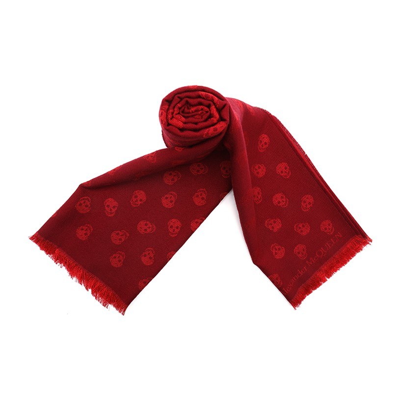 Alexander McQueen Skull Jacquard Scarf