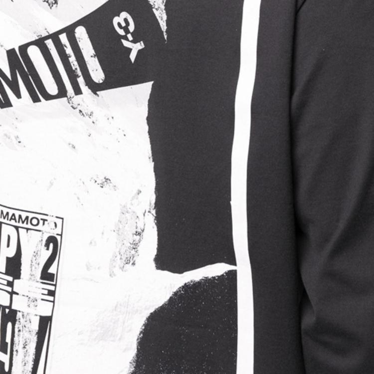 Y-3 Logo Long Sleeve Tee Black