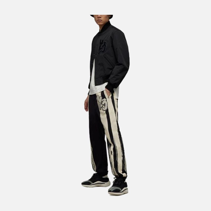 Y-3 SS23 Paint Effect French Terry Sweatpants Black