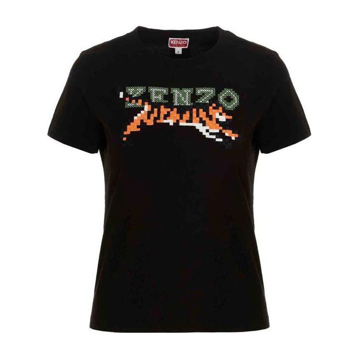 KENZO Pixel Logo T-Shirt Black