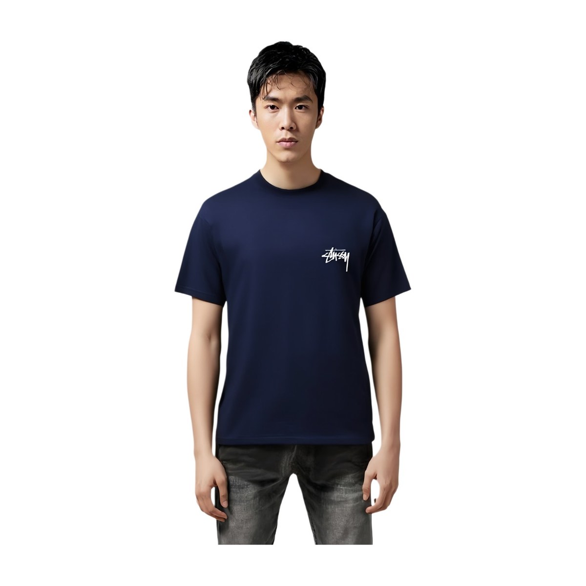 Stussy FW22 Galaxy Print Crewneck T-Shirt