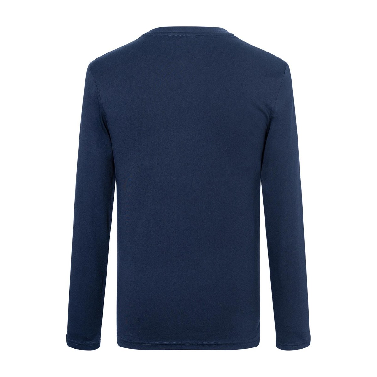 Burberry Logo Crewneck Long Sleeve Tee Navy