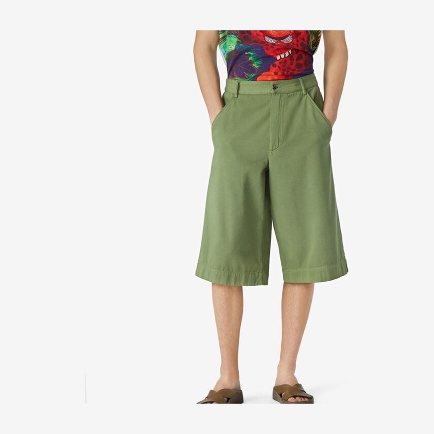KENZO Olive Green Shorts